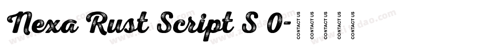 Nexa Rust Script S 0字体转换